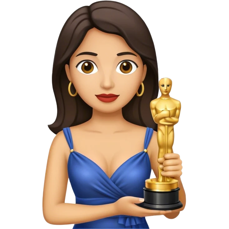 Oscar trophy Latino woman  emoji