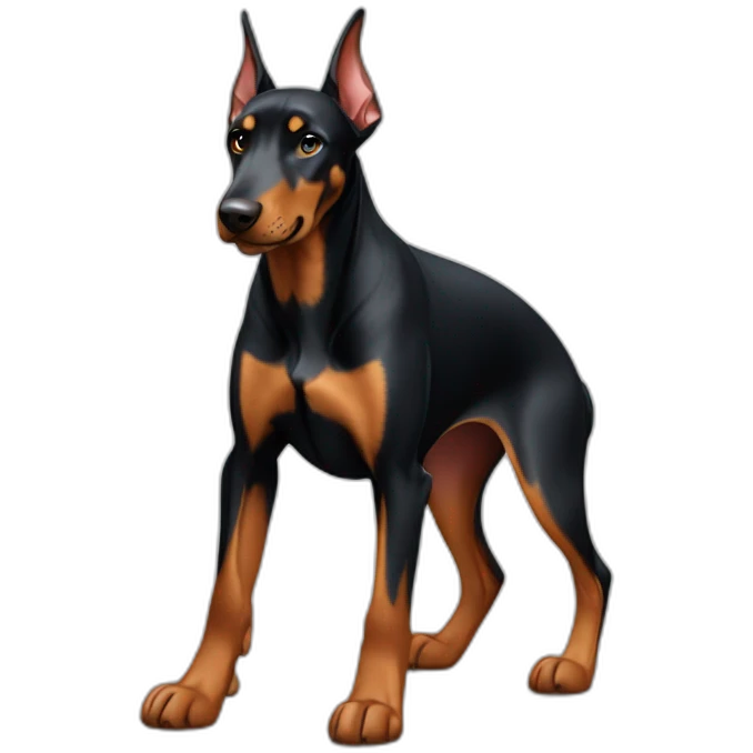 doberman joyeux emoji