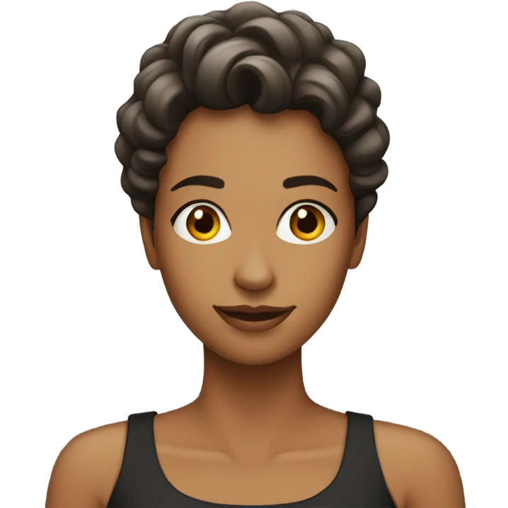 Handsome woman emoji