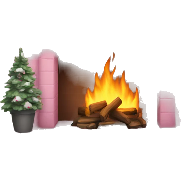Winter Pink FirePlace emoji
