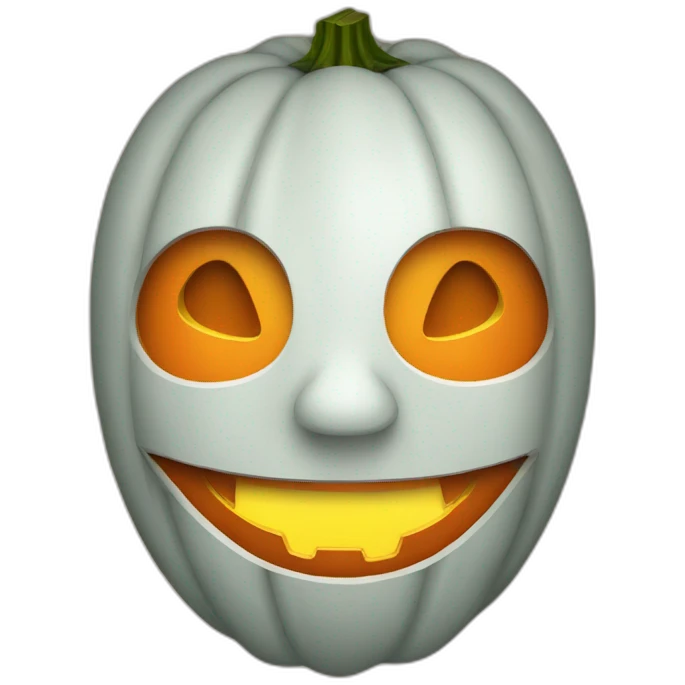 jason orange mask combined with a smiling pumpkin emoji