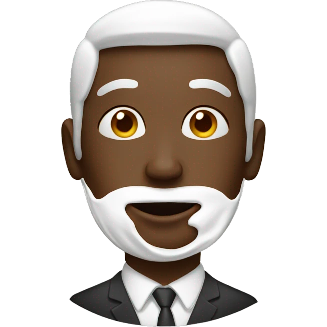 person With Cream on their face emoji