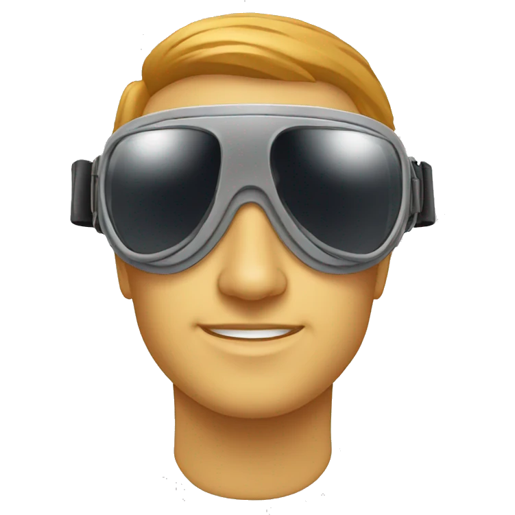 Cool aviator goggles emoji