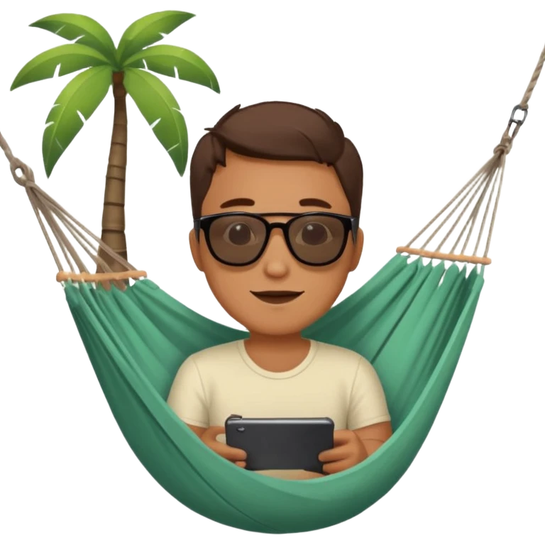 Jeffrey in a hammock emoji