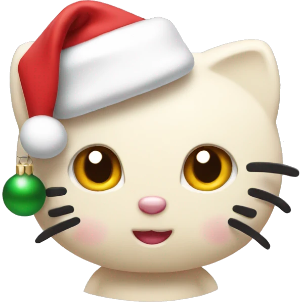 Christmas hello kitty emoji