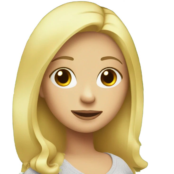 blonde pregnant woman at the Christmas tree emoji