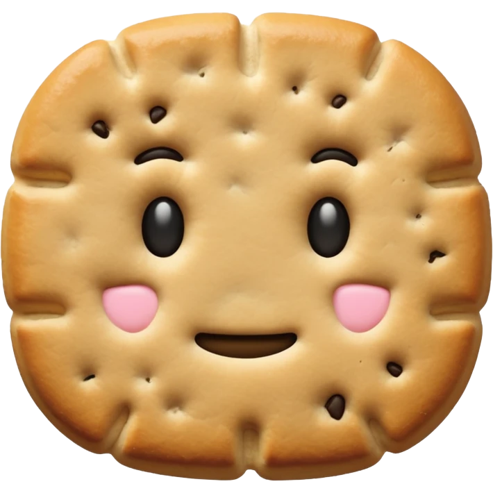 Biscuit simple sans visage emoji