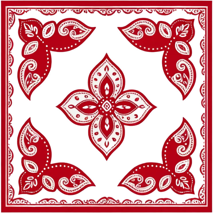 bandana,pattern emoji