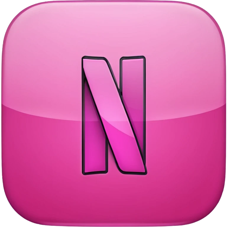 Pink netflix emoji