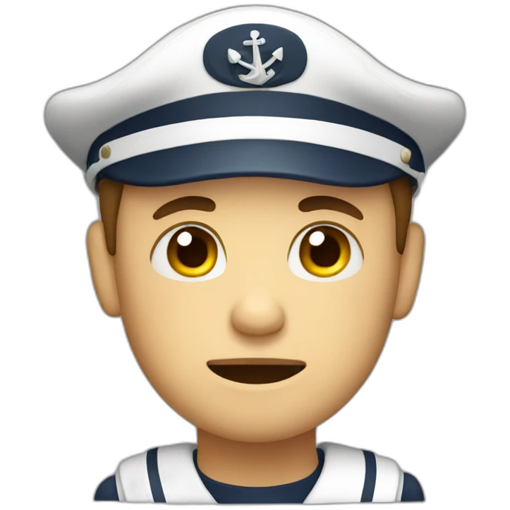 sailor tired emoji