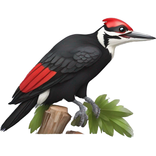 Pileated woodpecker emoji