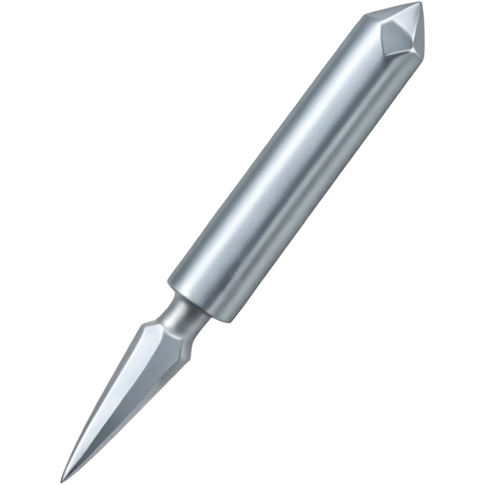 Metal sharp nail with flat nail head  emoji