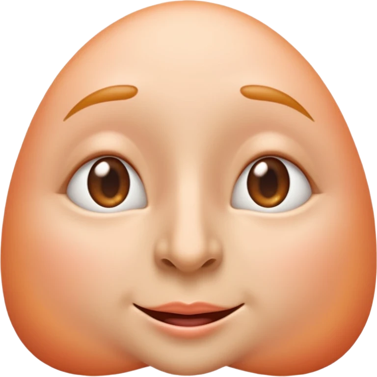smooth glossy emoji of a human nose with soft peach skin tone, strong highlight on the tip and bridge, gentle gradient from top to bottom, realistic but clean emoji style, soft shadows inside the nostrils, minimal details, centered on a light pastel background

 emoji