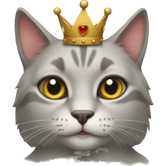 Cat with crown emoji