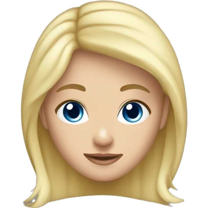 Girl waer Santarobe, blue eyes, blond hair emoji