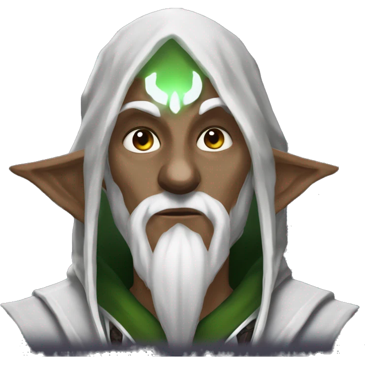 męski nightborn elf warlock, który ucisza  emoji