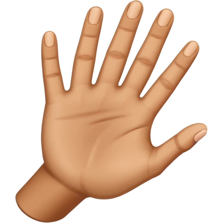 hand palm up side view emoji