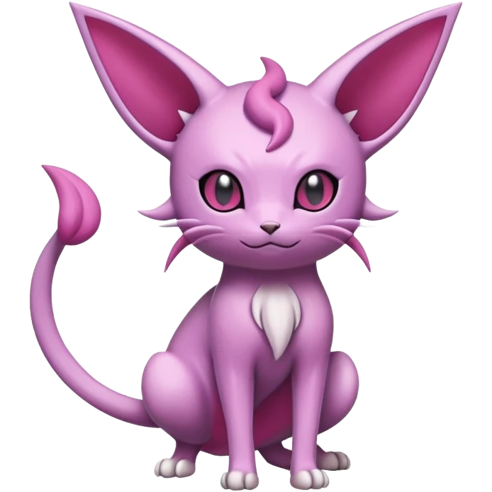 Purugly-Espeon-Skitty-Pokémon-Fakémon-hybrid-creature (full body) emoji