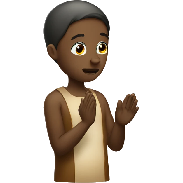 Begging Requesting while praying with hands emoji
