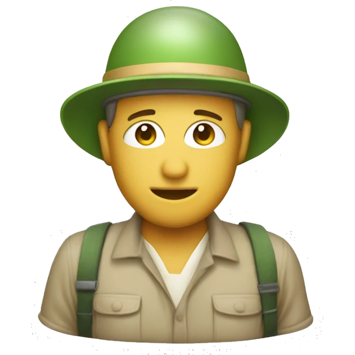 gardener pith helmet emoji