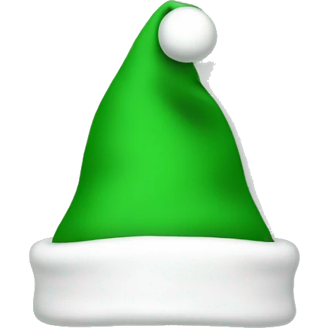 Green Santa hat emoji