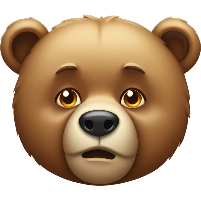 bear holding his eyes emoji