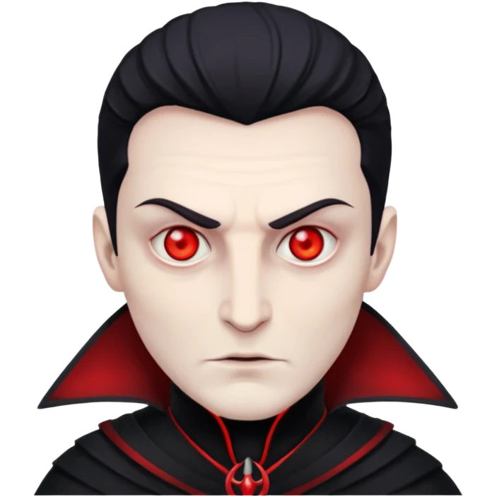 Evil, shadowie Male lord with Red glowing eyes and  emoji