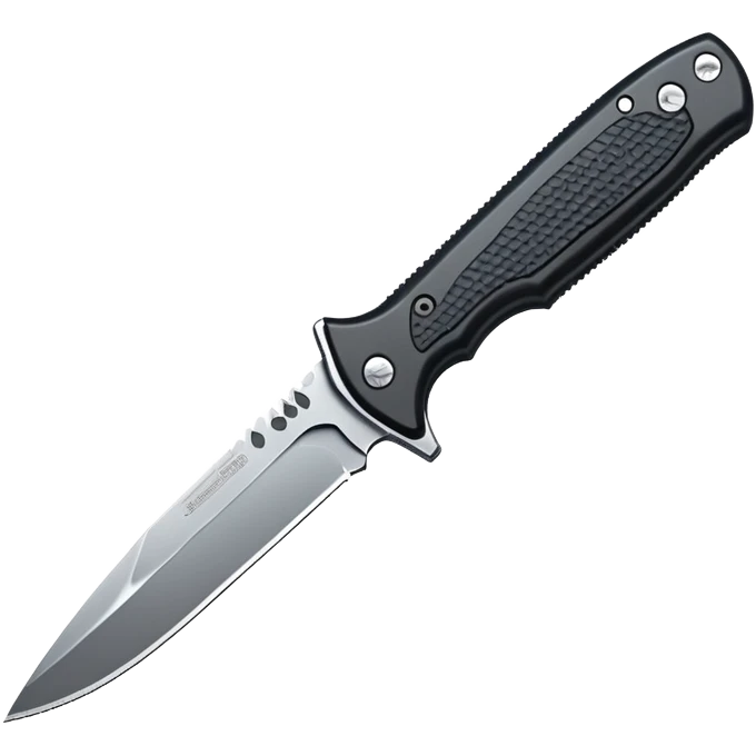 tactical knife with serrated edge emoji