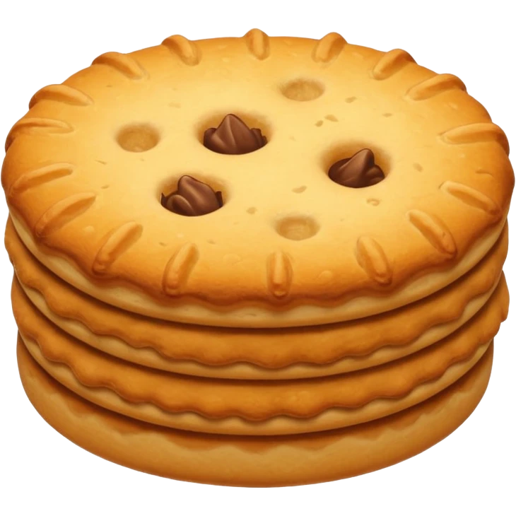 Biscuit simple sans visage emoji