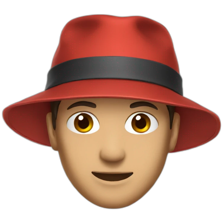 hat red emoji