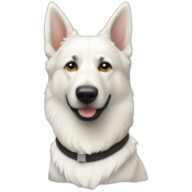 White German Shepard emoji