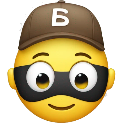 Smiley with cap emoji