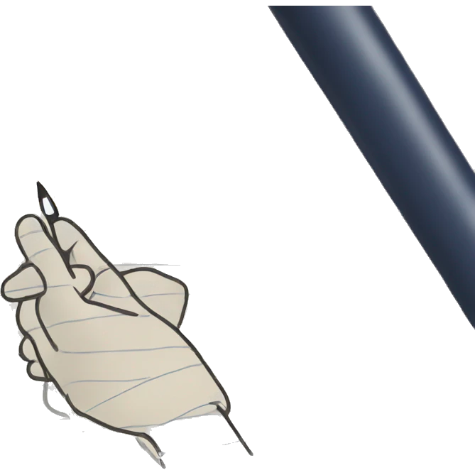 hand writing in a notebook emoji