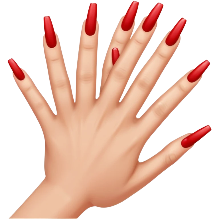 Hand with nails  emoji