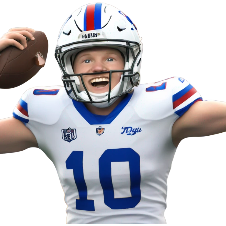 Josh Allen cheering emoji