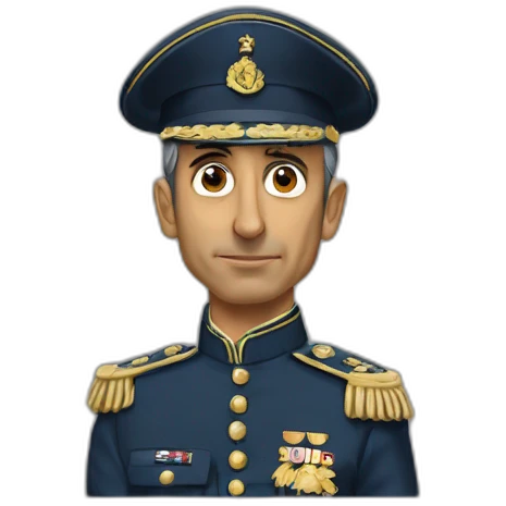 Eric Zemmour tenue militaire emoji