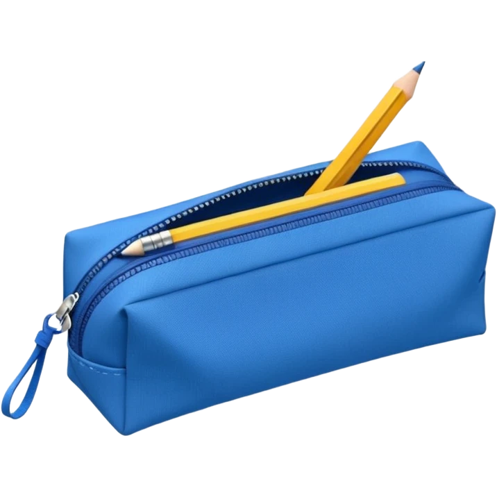 Pencil pouch with zipper emoji