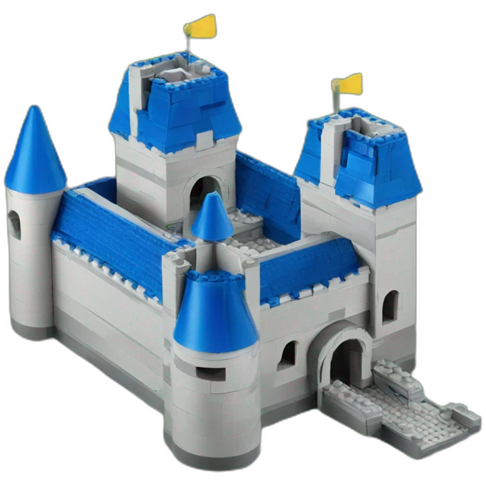 blue lego castle emoji