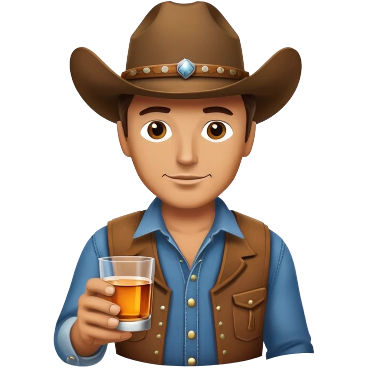 Cowboy Wiskey  emoji