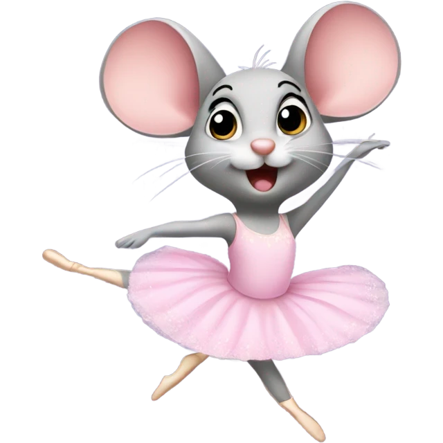 Ballerina mouse  emoji