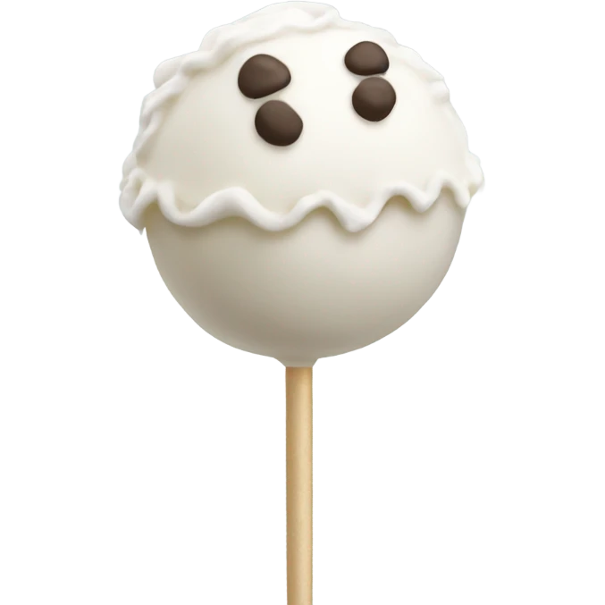 white cake pop emoji