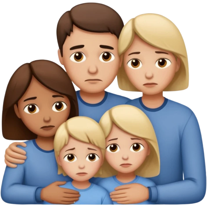 sad family  emoji