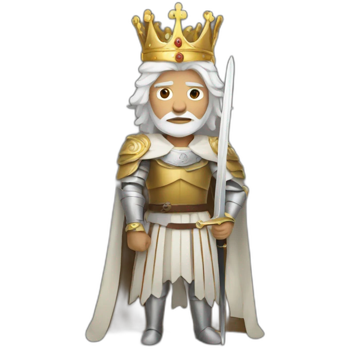 White King with sword emoji