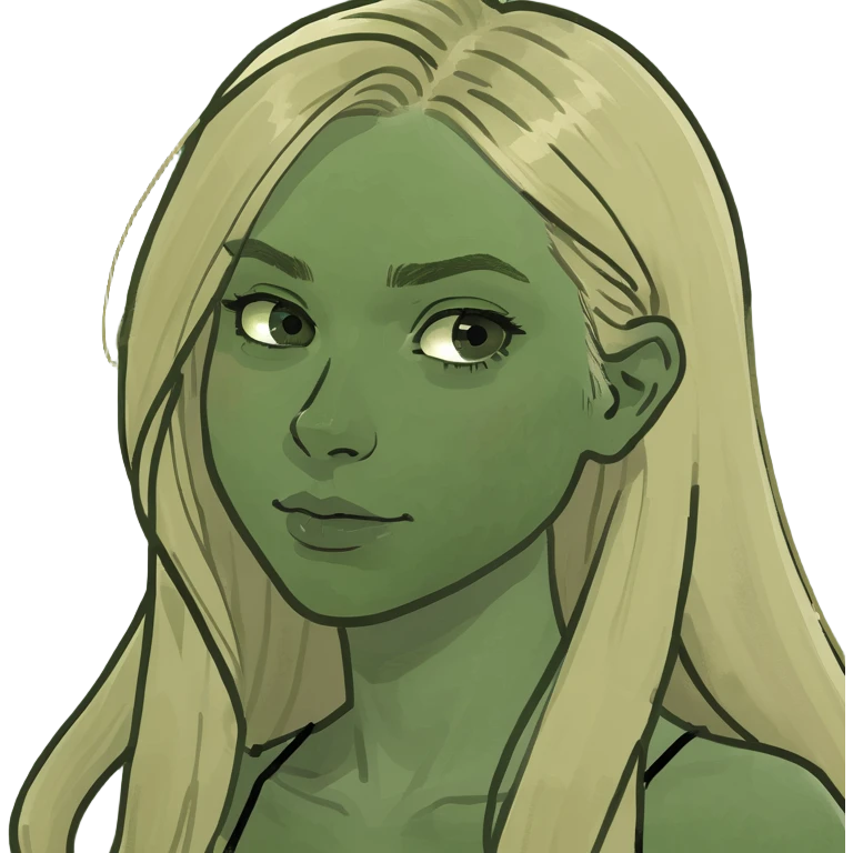 Blonde girl with long hair emoji