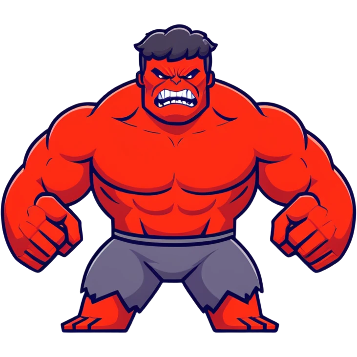 Red Hulk emoji