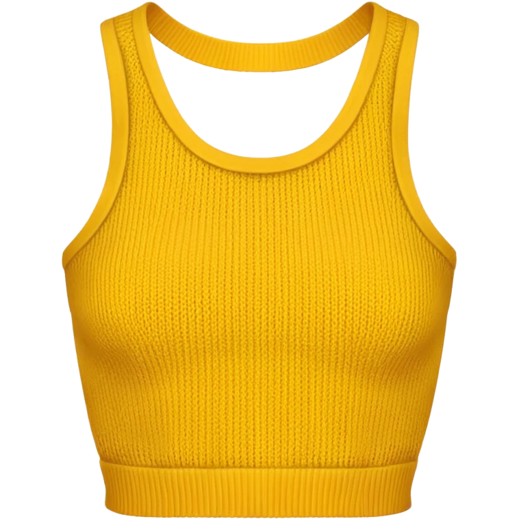 golden yellow crop top. emoji