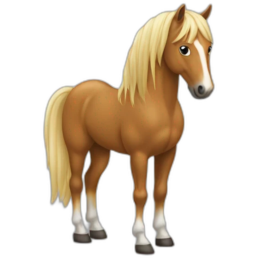 Cheval sur le dos emoji
