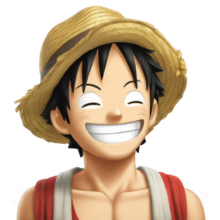 Pleur de rire luffy emoji