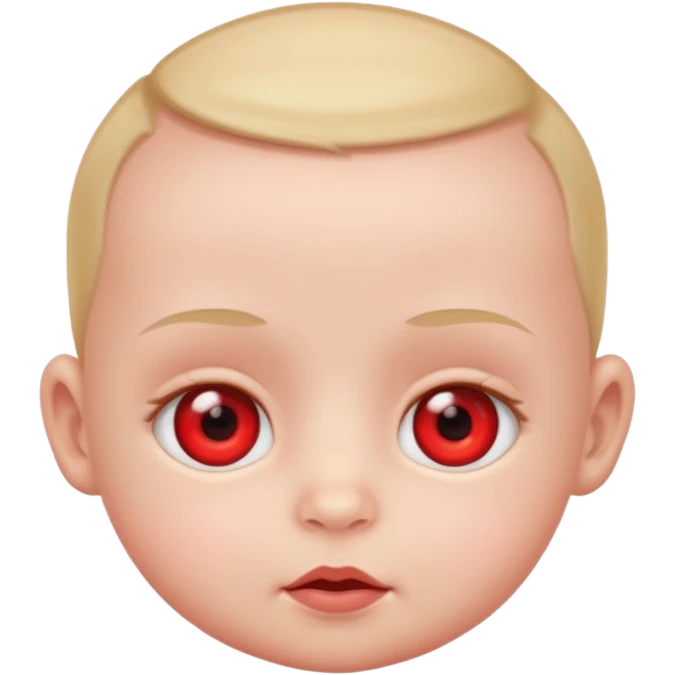 Baby with red eyes emoji