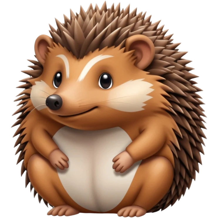 brown hedgehog groom emoji